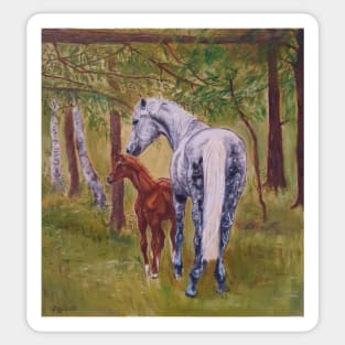 Mare and foal Sticker